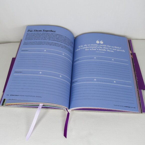 Oprah's The Life You Want Finding Your Purpose Journal New Hardcover - Picture 3 of 4